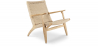 Buy Wooden Lounge Chair - Boho Bali Design - Birma Natural wood 57153 - in the UK