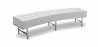 Buy Curved Bench - Upholstered in Faux Leather - Karlo White 13700 - prices