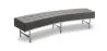 Curved Bench - Upholstered in Faux Leather - Karlo image 9