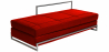 Buy Bench upholstered in faux leather - Dayved Red 15430 in the United Kingdom