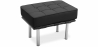 Buy Leather-upholstered Footstool - Barcel Black 15425 - in the UK