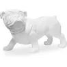 Buy Decorative sculpture design Bulldog resin White 58444