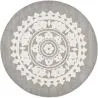 Buy Round Design Rug - Wool - Romanty Light grey 58289