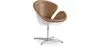 
Armchair with Armrests - Aviator Style - Upholstered in Leather - Via image 9