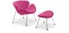 Designer Armchair with Footrest - Upholstered - Chunk image 9