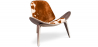 Buy Design Armchair - Scandinavian Style - Upholstered in Pony - Lucy Brown pony 16775 - prices