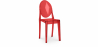 Buy Transparent Dining Chair - Victoria Queen Red transparent 16458 - in the UK