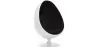 Egg-shaped designer armchair - Faux leather upholstery - Eny image 9