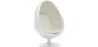 Egg-shaped designer armchair - Faux leather upholstery - Eny image 9