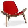 Buy CW07 Lounge Chair Design Boho Bali - Premium Leather Red 99916776
