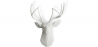 Buy Wall Decoration - White Deer Head - Uka White 55737 - in the UK