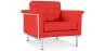 Armchair with armrests - Upholstered in leather - Town image 9