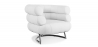 Buy Design Armchair - Upholstered in Leather - Bivendun White 16501 - prices