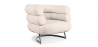 Buy Design Armchair - Upholstered in Leather - Bivendun Ivory 16501 with a guarantee