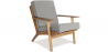Buy Wooden Armchair with Armrests - Bansy Light grey 16772 - prices