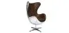 Armchair with Armrests - Aviator Style - Leather and Metal - Cocoon image 9