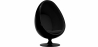 Buy Egg Design Armchair - Upholstered in Faux Leather - Eny Black 44502 - in the UK