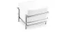  Square Footrest - Upholstered in Faux Leather - Kart image 9