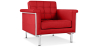 Buy Armchair with Armrests - Upholstered in Faux Leather - Town Red 13180 in the United Kingdom