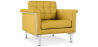 Buy Armchair with Armrests - Upholstered in Faux Leather - Town Pastel yellow 13180 with a guarantee