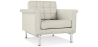Buy Armchair with Armrests - Upholstered in Faux Leather - Town Ivory 13180 - prices