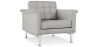 Buy Armchair with Armrests - Upholstered in Faux Leather - Town Grey 13180 at Privatefloor