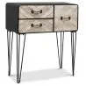 Buy Metal Sideboard - Industrial Design - 3 Drawers - Orson Natural wood 58863