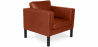 Buy Armchair with Armrest - Upholstered in Faux Leather - Betzalel Brown 15440 at Privatefloor