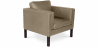Buy Armchair with Armrest - Upholstered in Faux Leather - Betzalel Taupe 15440 in the United Kingdom