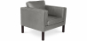 Buy Armchair with Armrest - Upholstered in Faux Leather - Betzalel Grey 15440 home delivery