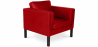 Buy Armchair with Armrest - Upholstered in Faux Leather - Betzalel Red 15440 with a guarantee