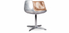 Buy Lounge Chair - Design Chair - Leather & Metal - Cognac Brown 48384 - prices