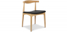 Buy Dining Chair - Scandinavian Style - Wood and Leather - Lanan Black 16435 - in the UK