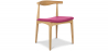 Buy Dining Chair - Scandinavian Style - Wood and Leather - Lanan Pink 16435 at Privatefloor