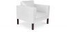 Buy Armchair with Armrest - Upholstered in Leather - Betzalel White 15441 - prices