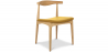 Buy Dining Chair - Scandinavian Style - Wood and Leather - Lanan Yellow 16435 in the United Kingdom