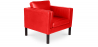 Buy Armchair with Armrest - Upholstered in Leather - Betzalel Red 15441 with a guarantee