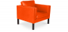 Buy Armchair with Armrest - Upholstered in Leather - Betzalel Orange 15441 - in the UK