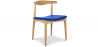 Buy Dining Chair - Scandinavian Style - Wood and Leather - Lanan Dark blue 16435 with a guarantee