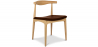 Buy Dining Chair - Scandinavian Style - Wood and Leather - Lanan Chocolate 16435 - in the UK