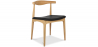 Buy Dining Chair - Scandinavian Style - Wood and Leather - Voga Black 16436 - in the UK