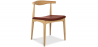 Buy Dining Chair - Scandinavian Style - Wood and Leather - Voga Chocolate 16436 - prices