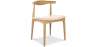 Buy Dining Chair - Scandinavian Style - Wood and Leather - Voga Ivory 16436 at Privatefloor