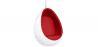 Buy Hanging Egg Design Armchair - Upholstered in Fabric - Eny Red 16504 - in the UK