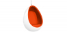 Buy Hanging Egg Design Armchair - Upholstered in Fabric - Eny Orange 16504 - in the UK