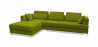 Buy Chaise longue with 3 seats - Upholstered in fabric - Boretti Olive 16613 home delivery