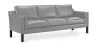 Polyurethane Leather Upholstered Sofa - 3 Seater - Benzion image 9