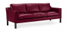 Buy Polyurethane Leather Upholstered Sofa - 3 Seater - Benzion Mauve 13927 - prices