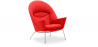 Buy Armchair with Armrests - Upholstered in Fabric - Oculus Red 57151 in the United Kingdom