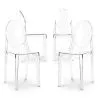 Buy X4 Dining Chair Victoria Queen Design Transparent Transparent 16459